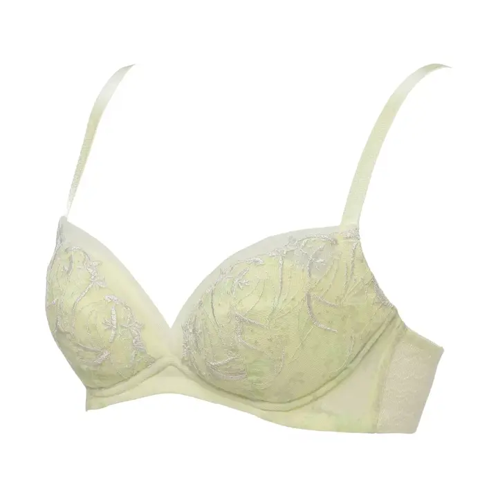 【SALE】天使のブラ(R) スリムライン 極上ライト599 ノンワイヤーブラジャー, グリーン, product image number 2