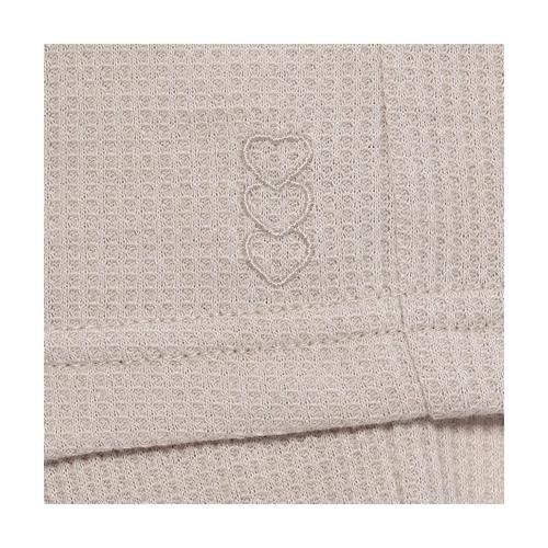 ワッフル素材シャツパジャマ, ベージュ, product image number 1