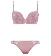 【SALE】エントリーコレクション 3/4カップブラ ブラ＆ショーツセット（ロマンティック ブーケ）【WEB・一部店舗限定】, レッド, product image number 1