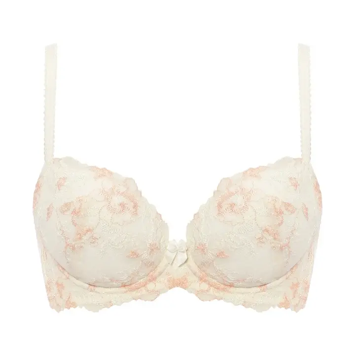 【WEB限定】美胸ソフトブラ クラッシーペタルズ ブラ＆ショーツセット, イエロー, product image number 0