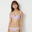 夢みるブラ(R) ライト ブラ＆ショーツセット ドリームデイリリー【一部カラーSALE】, パープル, model image number 2