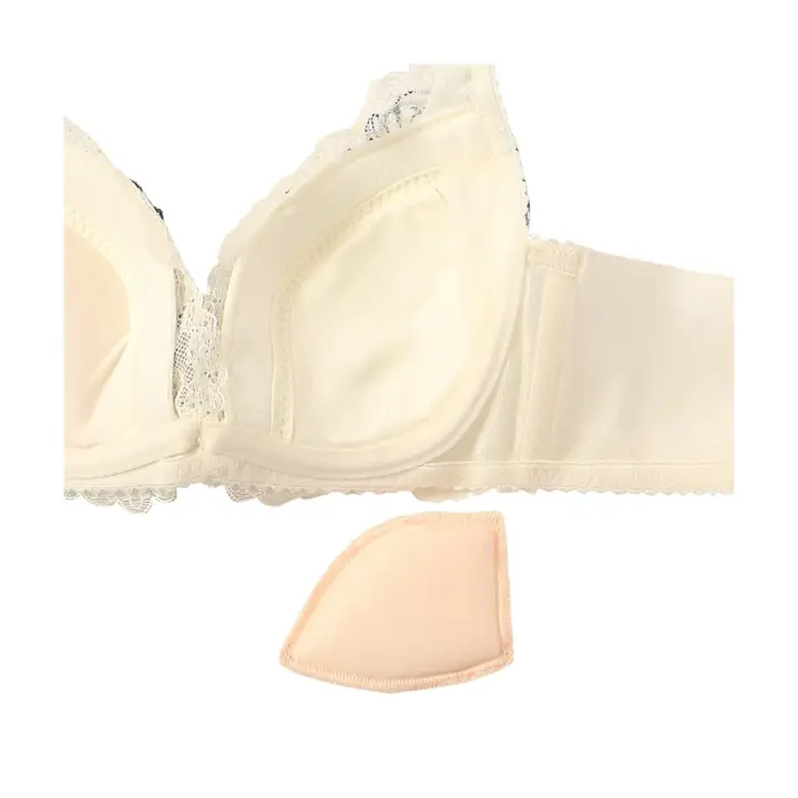 【SALE】チャーミングラマー スリムライン DeepV ブラジャー ハーバルガーデン, ホワイト, product image number 3