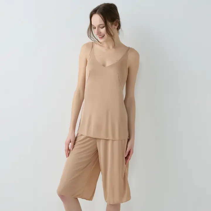 【SALE】クールマックス(R)5210 キュロットペチコート, ベージュ, model image number 1