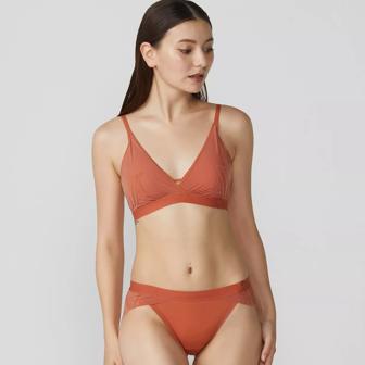 エス バイ スロギー ロージー ウッズ ノンワイヤーブラ, オレンジ, model image number 1