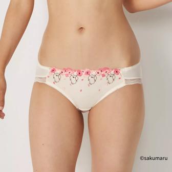 うさまる × AMOSTYLE コラボコレクション レギュラーショーツ, ホワイト, model image number 0