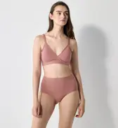 スロギー フリー オールラウンド ハーフトップブラ, ピンク, model image number 1