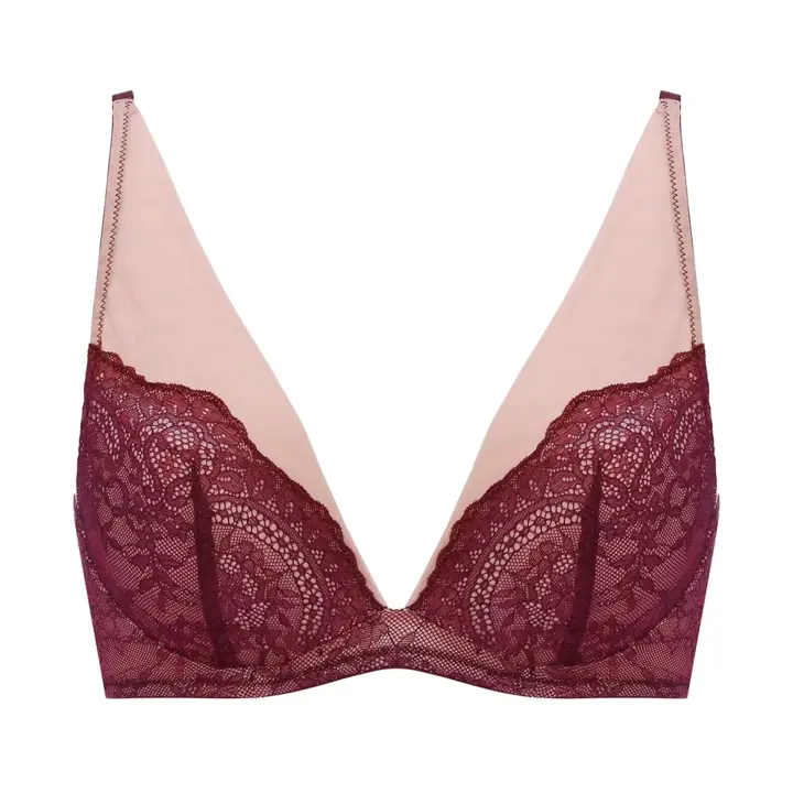 【SALE】雲ふわりブラ ブラジャー ダマスクブーケ, レッド, product image number 0