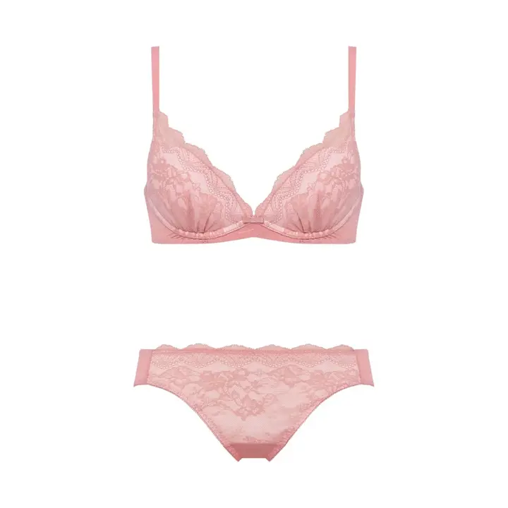 夢みるブラ(R) ノンワイヤー ブラ＆ショーツセット デイジーシャワー【一部カラーSALE】, ピンク, product image number 1