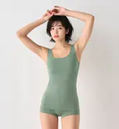 スロギー フリー オールラウンド カップ付きトップ, グリーン, model image number 1