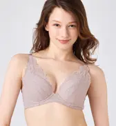 天使のブラ スリムライン632 ブラジャー【一部カラーSALE】, パープル, model image number 0