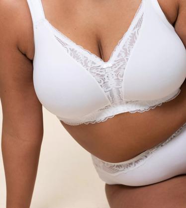 Woman WHITE Triumph® - Non-wired minimiser bra Cotton¤Synthetic WORENE