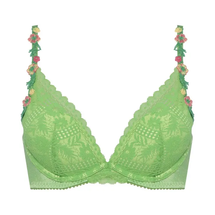 【SALE】夢みるブラ DeepV ブラジャー フレーバーウォーター, グリーン, product image number 0