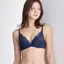 夢みるブラ(R)DeepV ブラ＆ショーツセット デイジーレース【一部カラーSALE】, ブルー, model image number 0