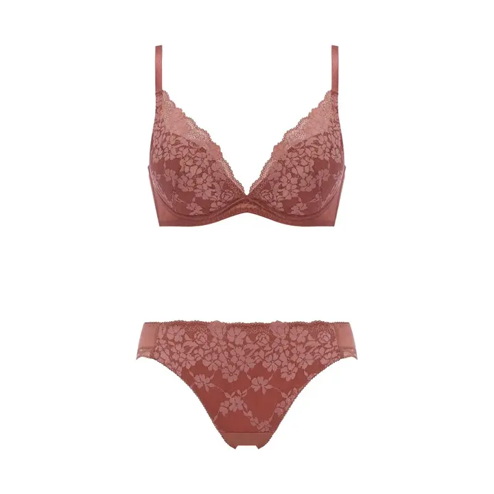 チャーミングラマー スリムライン DeepV ブラ＆ショーツセット スウィンギングブーケ, 6046, product image number 1