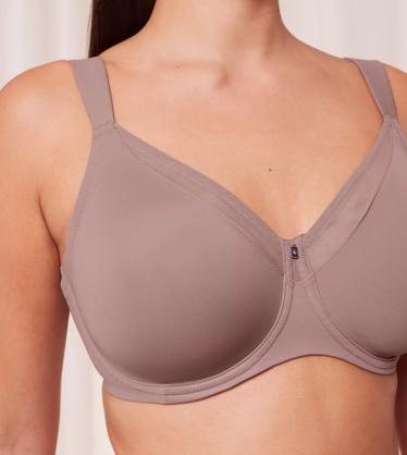 Buy Triumph International Women's Polyester Wired Casual Minimiser Minimizer  Bra (150I669_Pink_34E) at