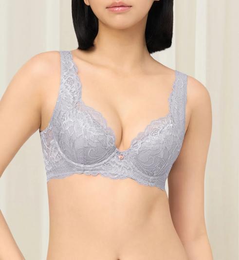 Triumph Florale Wild Peony Wired Padded Bra - Smoky lilac - Wired