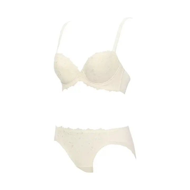 【WEB/アウトレット限定】チャーミングラマー(R) ブラ＆ショーツセット ラインアートステッチ【一部カラーSALE】, ホワイト, product image number 5
