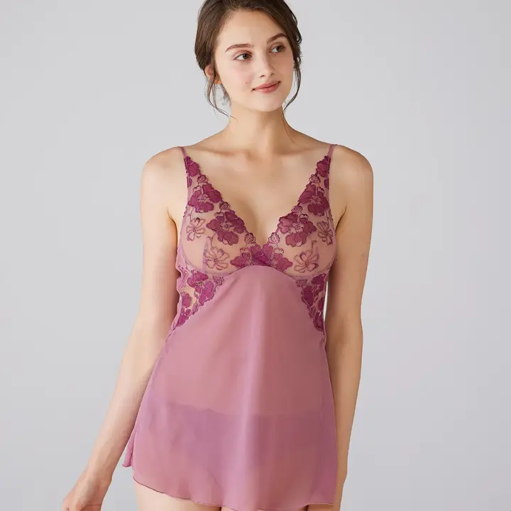 フロラーレ リュクス5024 キャミソール, パープル, model image number 0