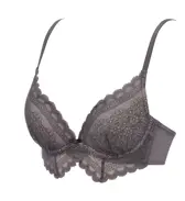 【SALE】夢みるブラ ノンワイヤー ブラジャー デイジーガーデン, グレー, product image number 2