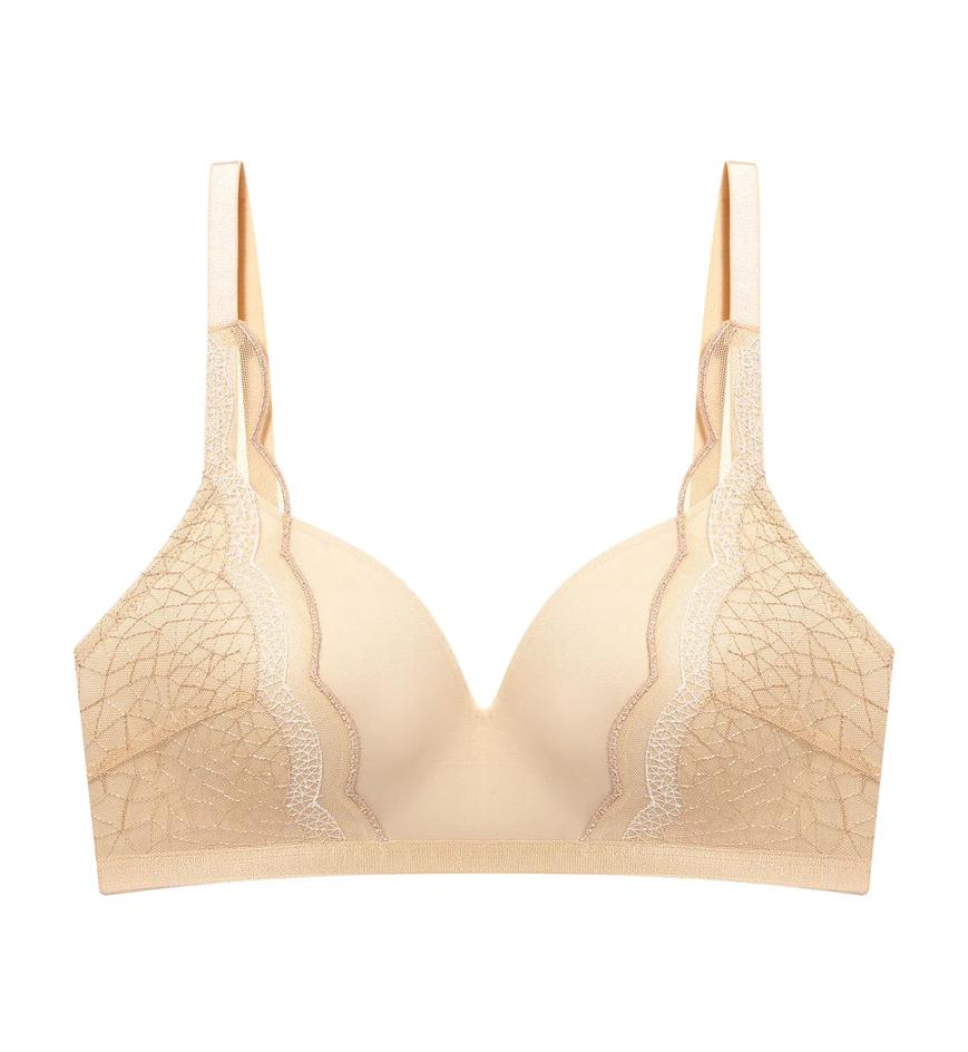 Triumph Áo Lót Glow Không Gọng Mút Mỏng - French nude - Không gọng