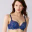 天使のブラ スリムライン 極上ライト634 ブラジャー, ブルー, model image number 0