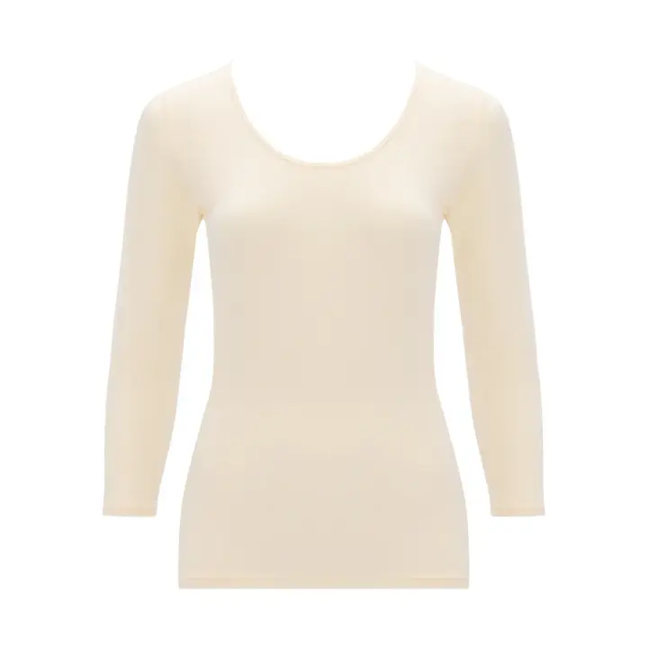デイリートリンプ5410 8分袖トップ, ベージュ, product image number 0