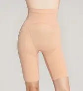 スピードシェイパー618  ハイウエストロングガードル, ベージュ, model image number 0