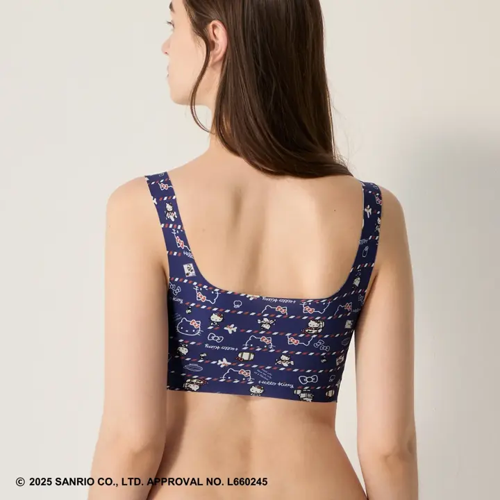 スロギー ゼロフィール ハローキティ ハーフトップ, ブルー, model image number 2