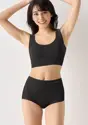【WEB限定】綿混タイプ(スロギーG028)　カップ付きハーフトップ