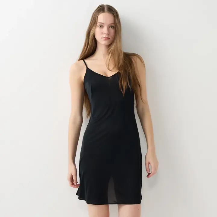 シンプルランジェリー5460 スリップ, ブラック, model image number 0