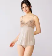 フロラーレ バイ トリンプ614 キャミソール, ベージュ, model image number 0