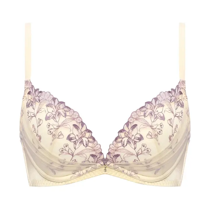 【SALE】夢みるブラ(R) ノンワイヤー スリムライン ノンワイヤーブラジャー ダンシングリリー, ベージュ, product image number 0