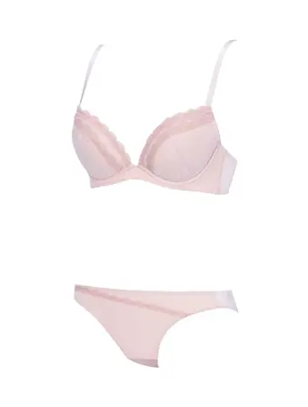 エントリーコレクション 寄せブラ ブラ＆ショーツセット クワイエットフリル