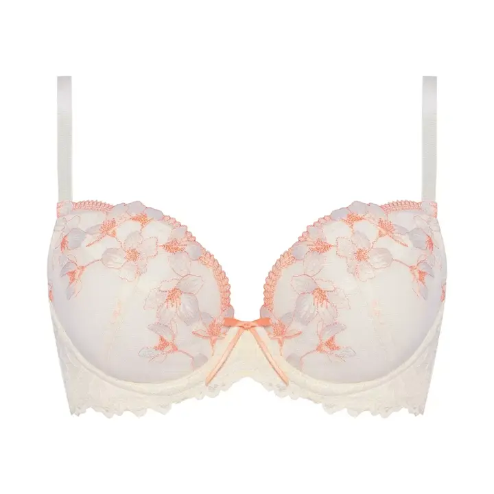 【WEB/アウトレット限定】Daily AMOSTYLE 脇高ブラ (イノセントフローラル), ホワイト, product image number 0