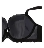 チャーミングラマー(ラージ)　ブラ(パッドなし)＆ショーツセット スウィンギングブーケ, ブラック, product image number 4