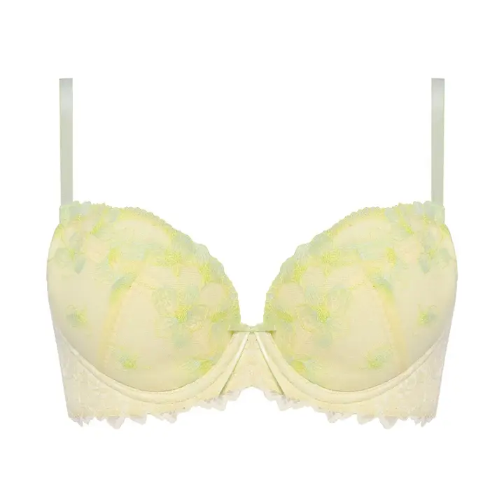 【WEB/アウトレット限定】Daily AMOSTYLE 脇高ブラ (イノセントフローラル), イエロー, product image number 0