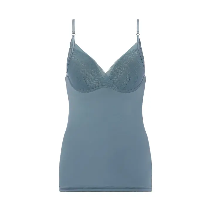 エス バイ スロギー シャイン カップ付きキャミソール, ブルー, product image number 0