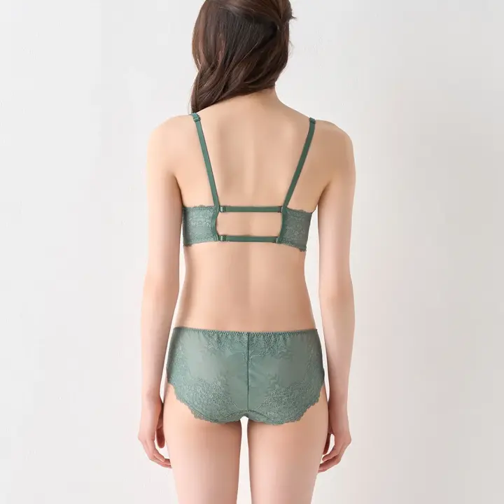 【SALE】アモスタイルホープブラ 背中見せタイプ ブラジャー スタイリングコレクション, グリーン, model image number 1