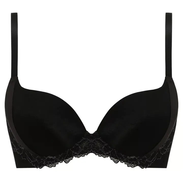 【SALE】天使のブラ(R) スリムライン502 ブラジャー (スムースタイプ), ブラック, product image number 0
