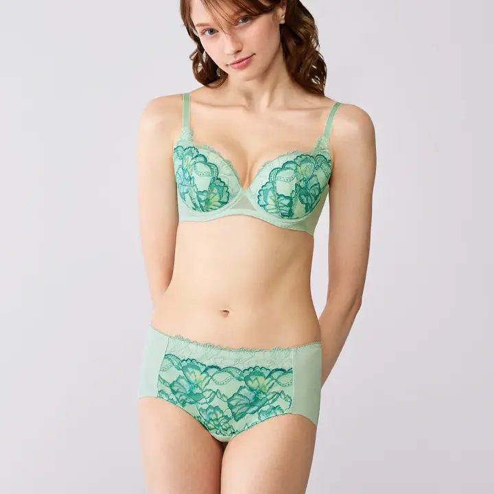 【SALE】天使のブラ 魔法のハリ感626 ボーイズレングス, グリーン, model image number 1