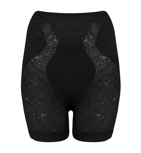 Triumph Smoothing Lace  กางเกงชั้นในเอวสูงแบบขาสั้น - Black - เชพแวร์