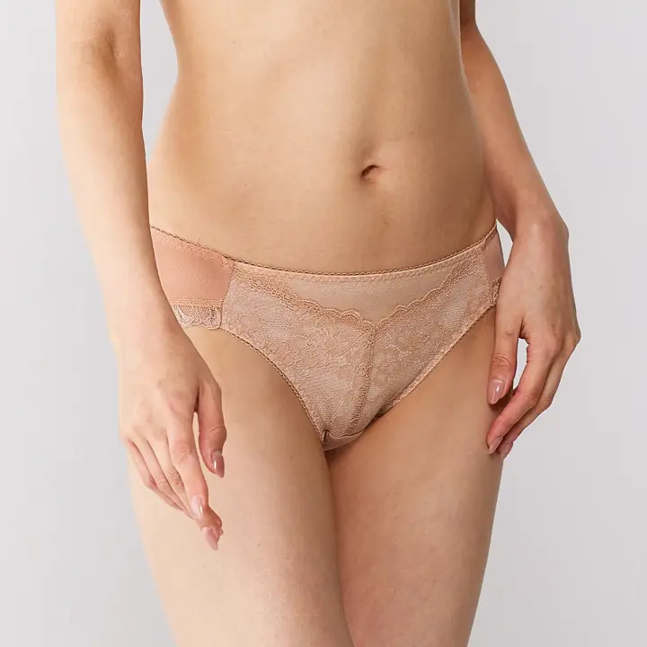 天使のブラ スリムライン632 レギュラーショーツ【一部カラーSALE】, ベージュ, model image number 0