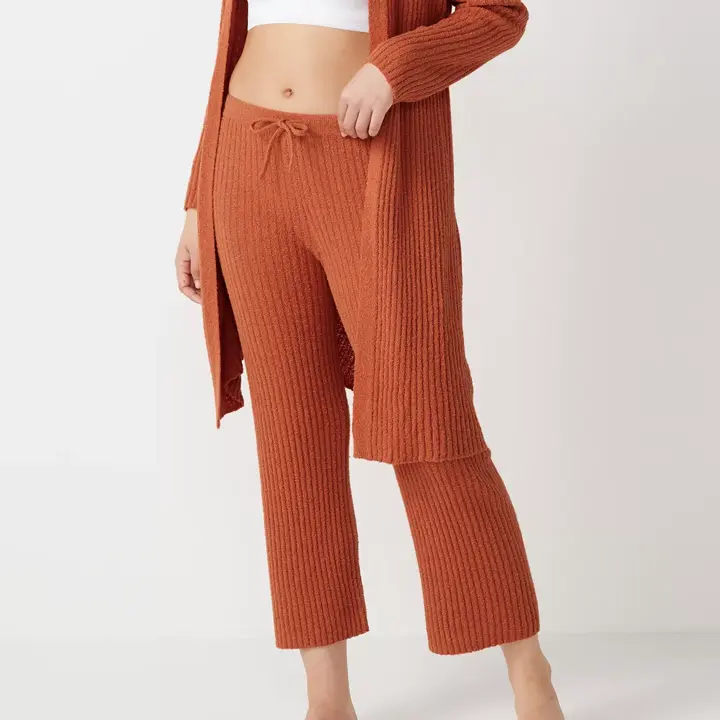 【SALE】sloggi G100 ホームウェア ニットロングボトム, オレンジ, model image number 0