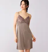 【SALE】レッドレーベル バイ トリンプ0117 スリップ, ブラウン, model image number 0