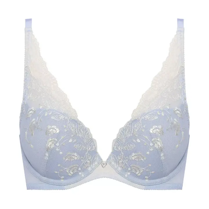 【SALE】AMOSTYLE ホープブラ ブラジャー ピースフルリーフ, ブルー, product image number 0