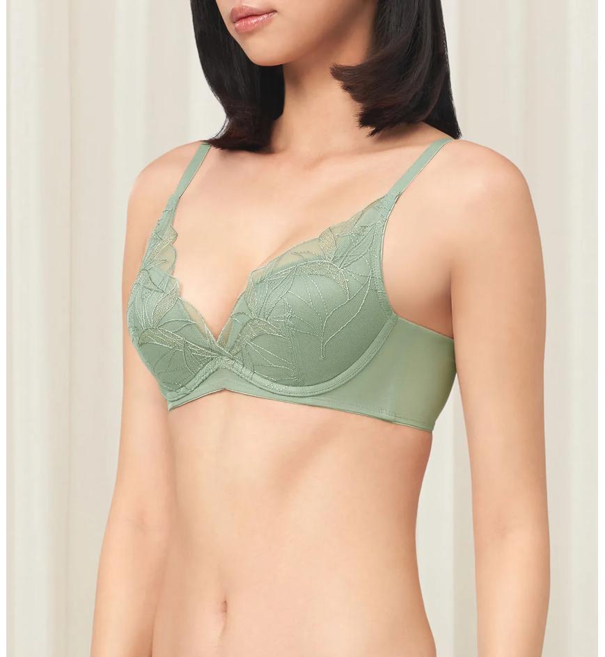 Triumph Aqua Paradise 系列輕軟鋼圈深V提升胸圍 - Abstinthe - 深V胸圍