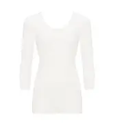 フロラーレ ナチュレ4200 8分袖トップ, ホワイト, product image number 0
