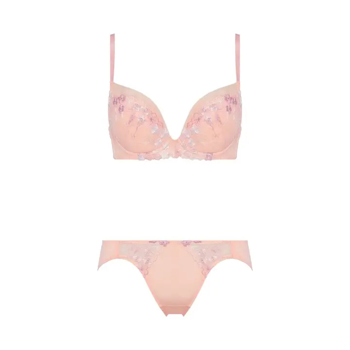 Daily AMOSTYLE 寄せブラ ブラ＆ショーツセット キューティーブロッサム【一部カラーSALE】, オレンジ, product image number 1