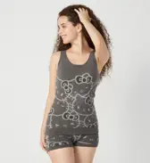 【WEB/アウトレット限定】スロギーG063 ハローキティ インナートップ, グレー, model image number 1