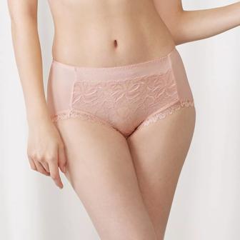 【SALE】天使のブラ(R) スリムライン582 はきこみ深めショーツ, オレンジ, model image number 0